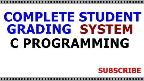 Simple Grading System in C Programming 的图像结果