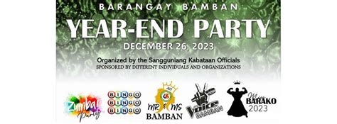 BARANGAY BAMBAN YEAR-END PARTY, Bamban, San Clemente, Tarlac, Urdaneta ...