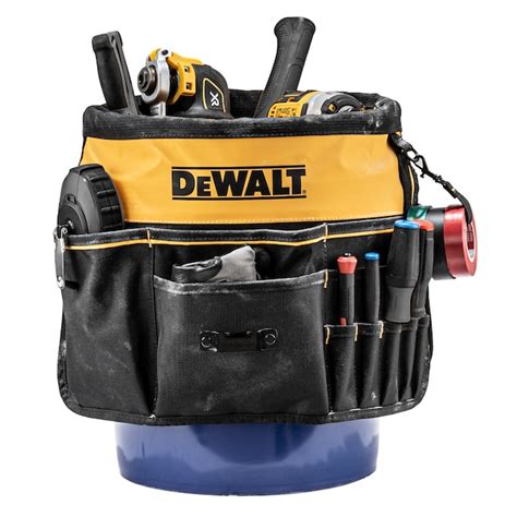 DEWALT Black- Yellow Ballistic Nylon 2-in 5-Gallon Bucket Organizer ...
