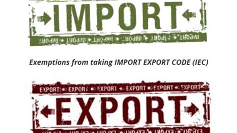 Who all are Exempt from Taking Import Export Code (IEC)?