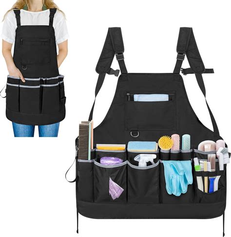 Rexmica Cleaning Waist Caddy Apron for Housekeeping, Water-resistant ...