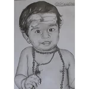 Mahiyash Customised A4 (12” x 8”) Size Hand made Pencil sketch ...