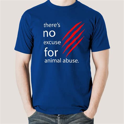 There's No Excuse For Animal Abuse Men's T-shirt – TEEZ.in