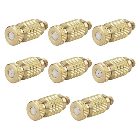 Bluecell 8pcs High Pressure Brass Misting Nozzles Fogging Spray Head ...