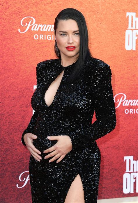 Pregnant ADRIANA LIMA at The Offer Premiere at Paramount Studios in Los ...