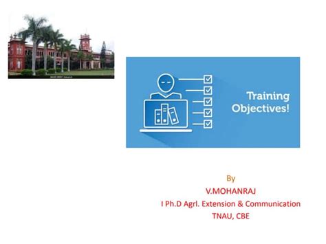 Image result for Training Design Objective