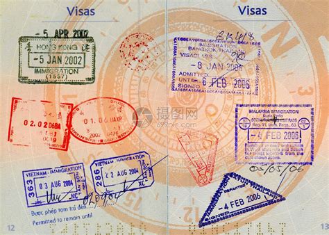 法国护照上印有洪孔青铜马莱西亚泰兰和维特南邮票高清图片下载-正版图片503623433-摄图网