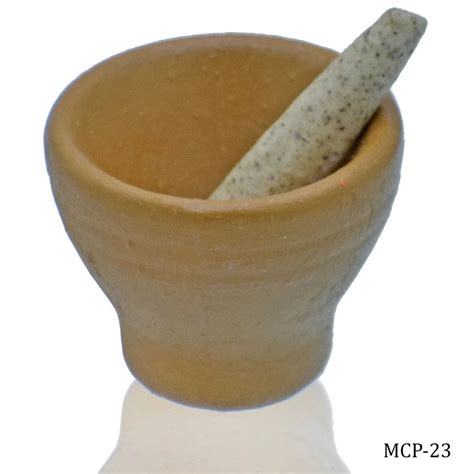Miniature Ceramics Mortar Okhali 1P Set Brown – Inkarto