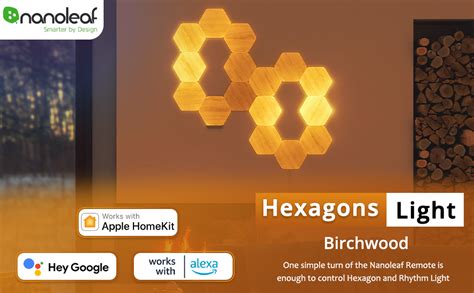 Nanoleaf Elements Wood Look Hexagons (Expansion Pack (3 Panel ...