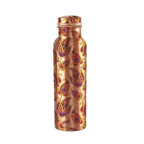 Cello Cop-Pura Diva Ornate Copper Water Bottle, 1000ml, 1pc, Copper ...
