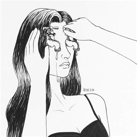 Depressed Girl Crying Drawing Tumblr at PaintingValley.com | Explore collection of Depressed ...