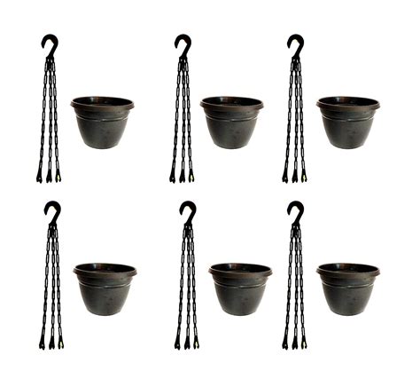 Black Hanging Pot : Amazon.in: Garden & Outdoors