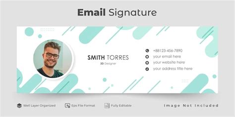 Image result for Email Signature Layout Rectangular Logo