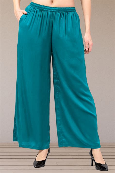Buy Plus Size Firozi Flared Palazzo Pant | Apella - The XS to 10XL Store