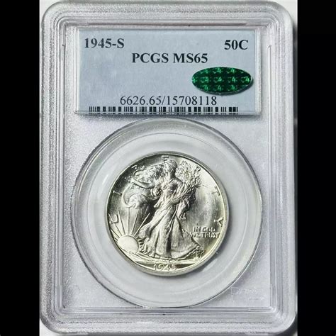 1945-S Walking Liberty Half Dollar PCGS MS-65 CAC - Bob Paul Rare Coins