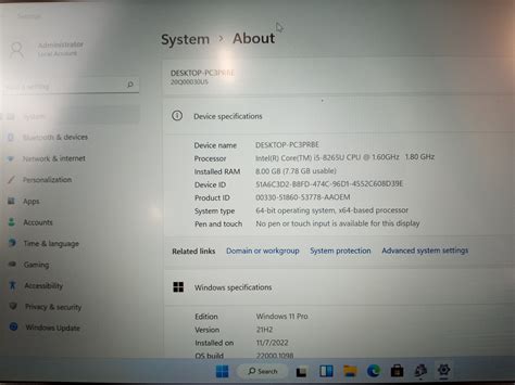 Lenovo ThinkPad X390 Core i5-8265U 1.6 GHz 8 GB 512 | Ubuy India