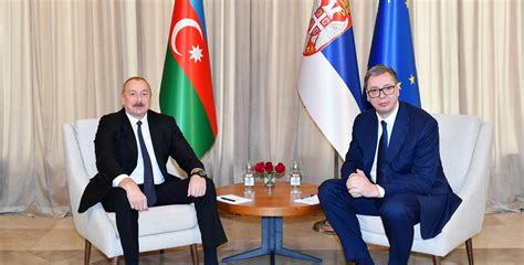 Ilham Aliyev held one-on-one and expanded meetings with President of Serbia Aleksandar Vučić ... - president of serbia