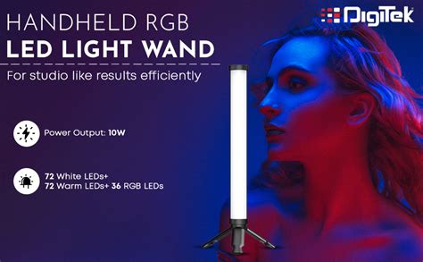Watch DIGITEK Portable Handheld RGB LED Light Wand DSL-10W RGB on ...