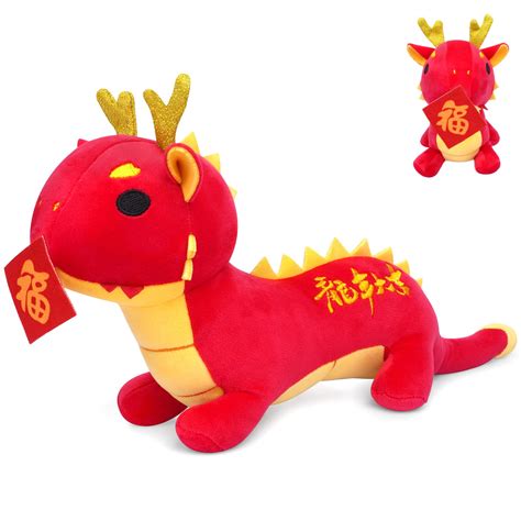 Buy Chinese Dragon Plush,2024 Year of The Dragon Gift,Chinese New Year ...