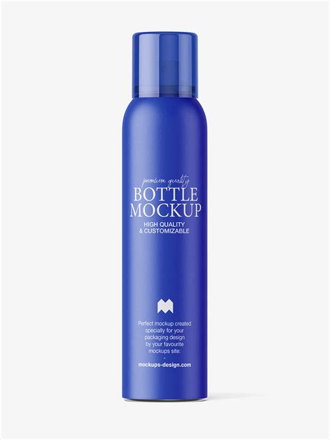 Minimal aerosol bottle mockup - Mockups Design