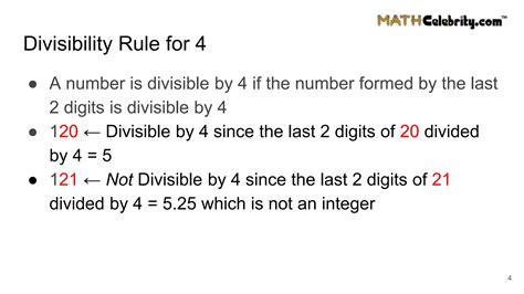 Divisibility Rules for 2-11 | PPTX
