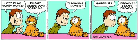 Garfield?   Garfield comics, Scary words, Comic strips