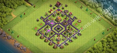 Farming Base TH7 with Link, Anti 2 Stars, Hybrid - Clash of Clans 2026 ...