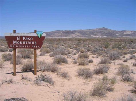 The beautiful El Paso Mountains Wilderness Area. If you are a tourist ...