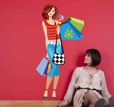 Shopping Wall Stickers, Designs for Inside Shops - TenStickers