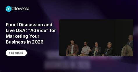 Panel Discussion and Live Q&A: "AdVice" for Marketing Your Business in ...