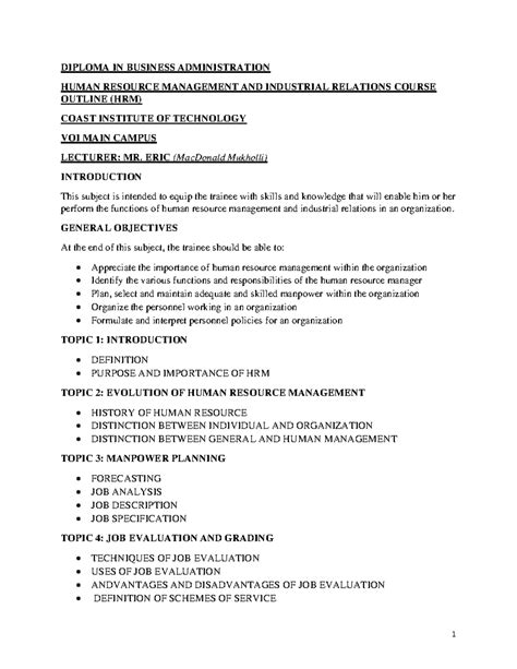 HRM Course Overview 的图像结果