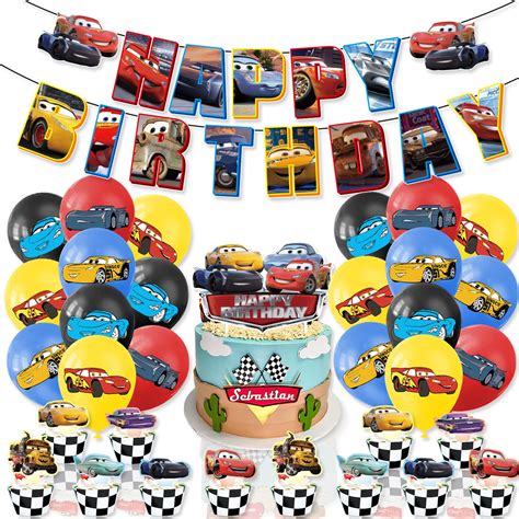 Race Car Birthday Party Supplies Racing Car Birthday Decorations ...