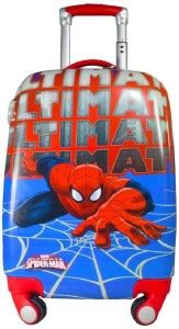 Texas USA Polycarbonate 18 Inch Spiderman Blue 2000Cms 4 Wheel Kids ...