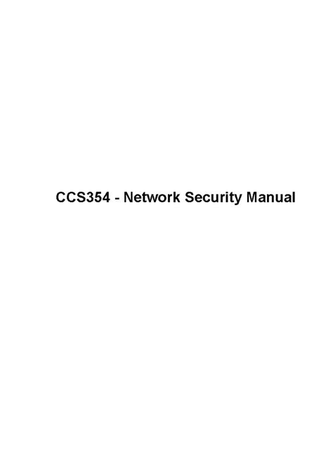 Ccs354 network security manual - CCS354 - Network Security Manual Exp ...