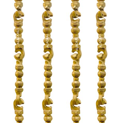 PREMIUM ELEGANT BRASS SWING JHULA CHAINS 6 FEET LENGTH, 4 CHAINS | OON ...