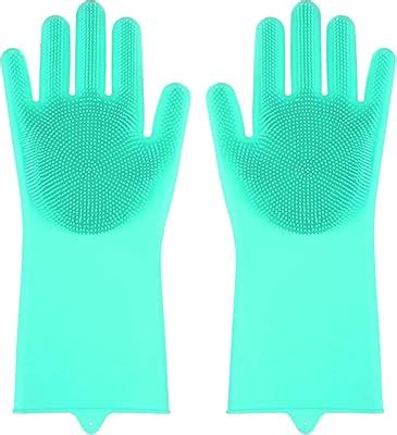 Max Home Magic Silicone Dish Washing Gloves Multicolor : Amazon.in ...