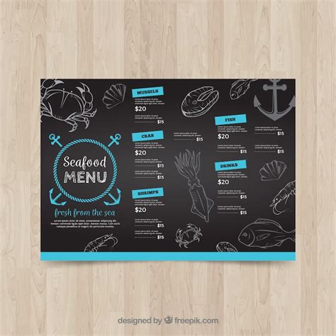 Fish menu design Images - Free Download on Freepik