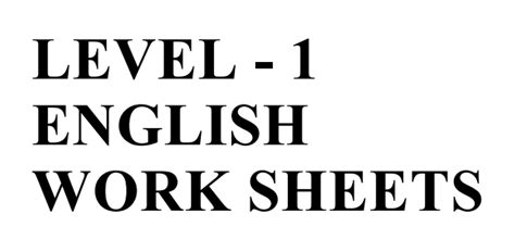FLN Tholimettu First Step All Subjects Work Sheets in PDF