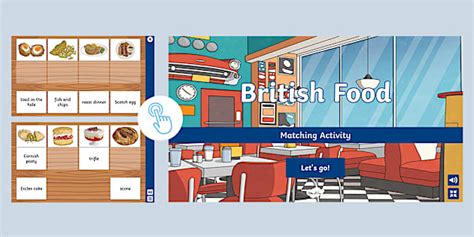 British Food Interactive Matching Activity