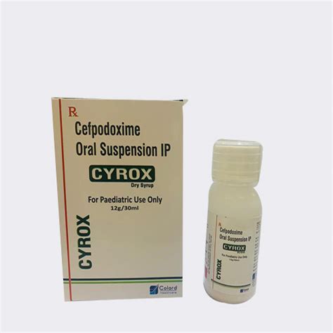 CYROX-50 WITH WFI Dry Syrup Colard Healthcare