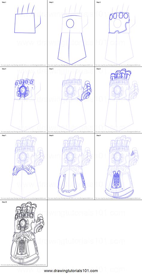 Infinity Gauntlet Tutorial Drawing 的图像结果