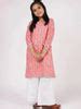 Buy Kids Pink Printed Cotton Straight Kurta With Palazzos Online at Rs ...