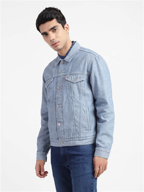 Men's Solid Spread Collar Denim Jacket – Levis India Store