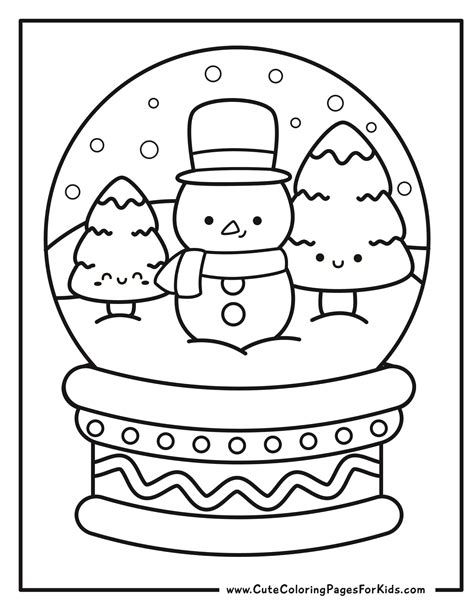 Winter Coloring Pages (Free Printable PDF Downloads) - Cute Coloring ...