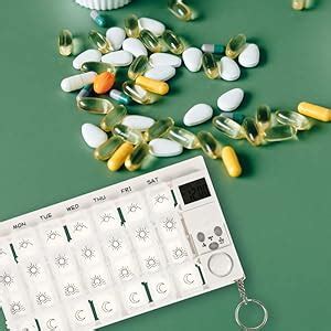Premsons® Medicine Box with Alarms | 7-Day Automatic Pill Dispenser ...
