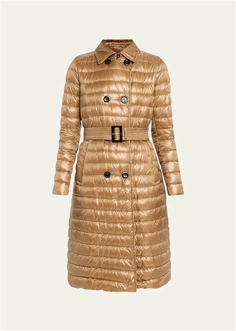 Herno Nylon Ultralight Double-Breasted Puffer Trench Coat - Bergdorf ...