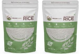 deccan mudra Low GI (Glycemic Index) Organic Telangana Sona Rice (2 ...