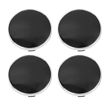 X AUTOHAUX 60mm Dia 5 Clips Car Wheel Tyre Center Hub Caps Base Silver ...