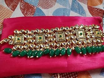 Aashish Imitation Non-precious Metal Gold Plated and Kundan Necklace ...