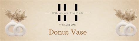 Buy Indulge Homes White Ceramic Donut Vase (6 & 8 Inch) Online at Low ...